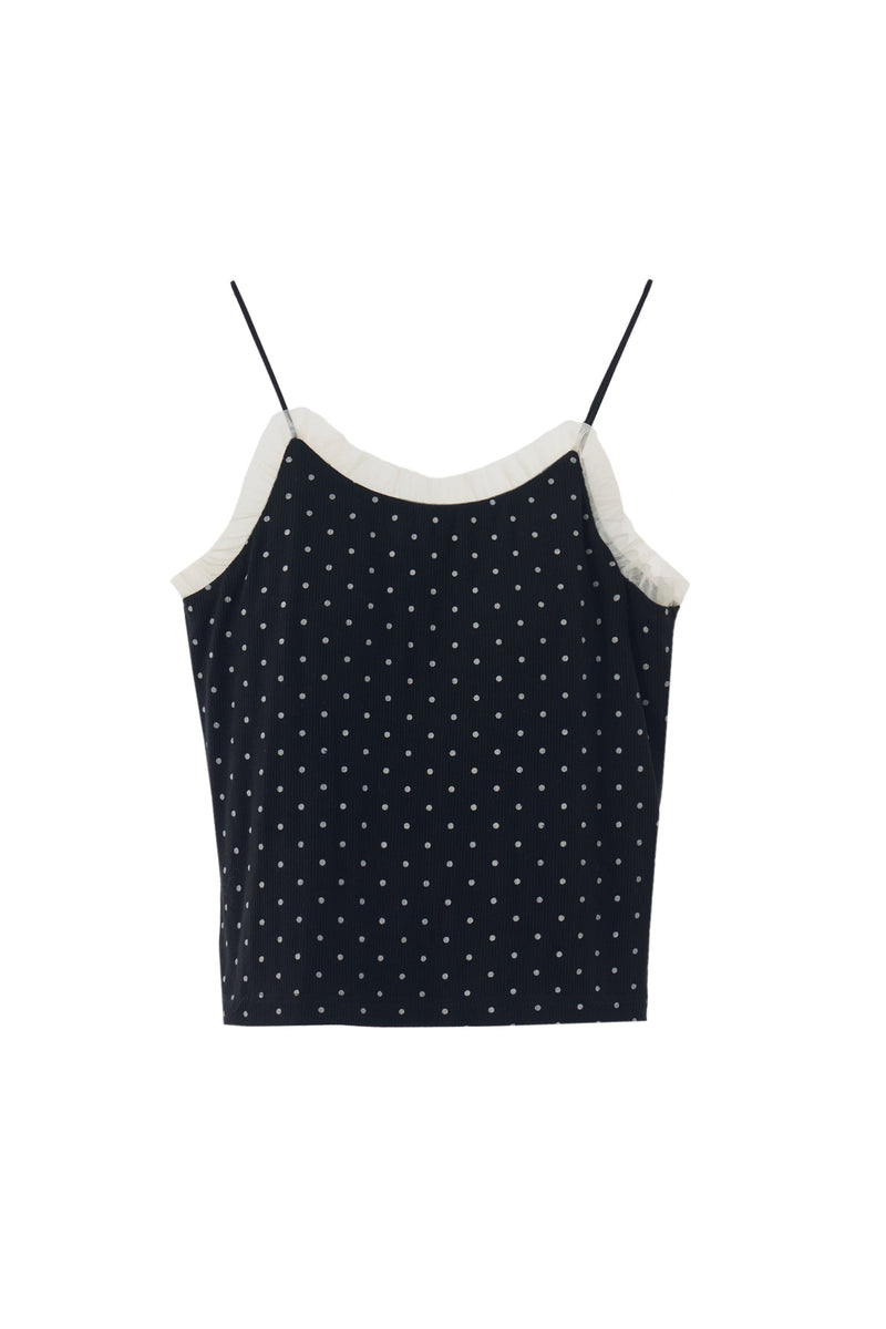 cup in tulle frill camisole – idem
