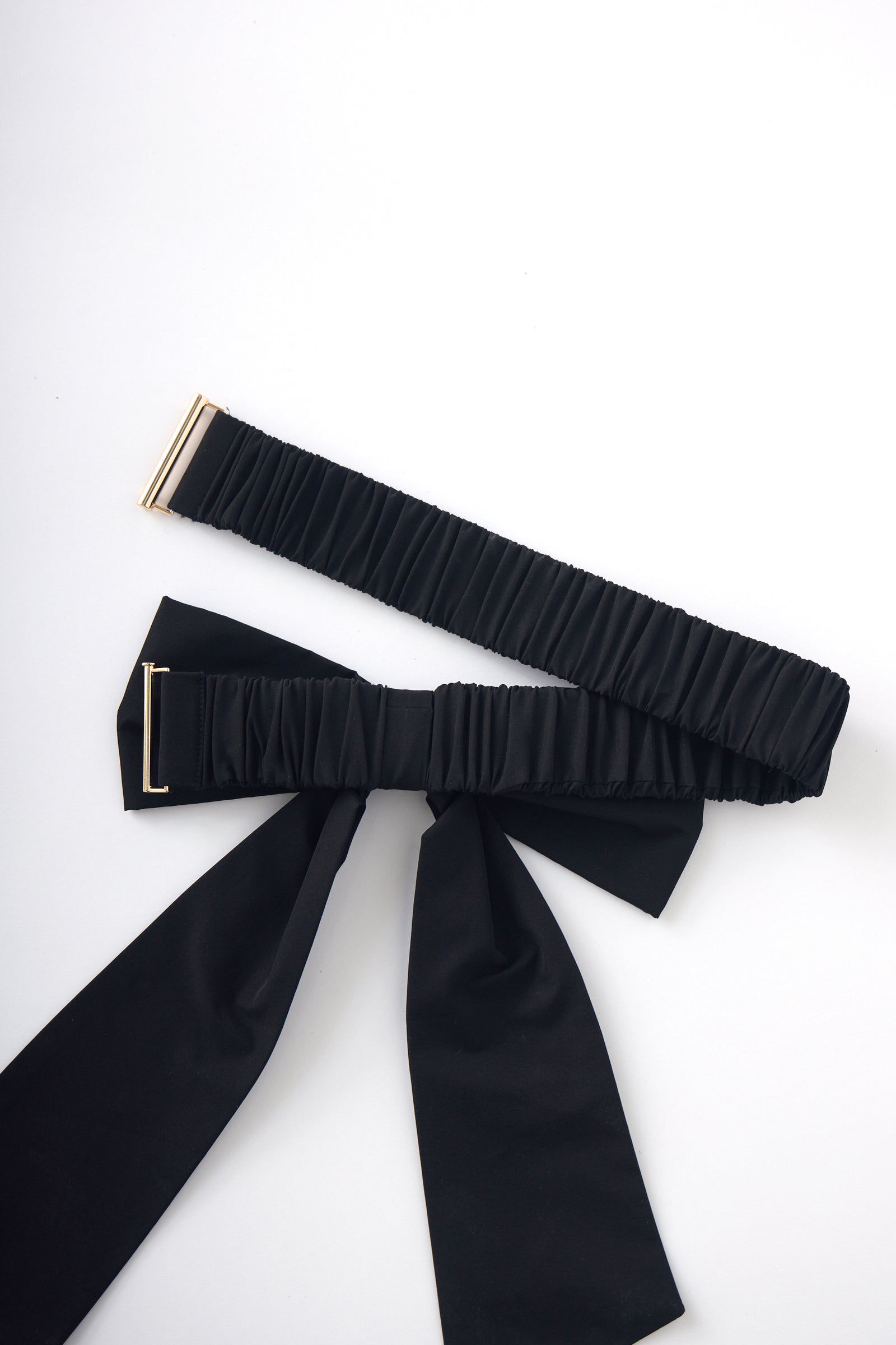 【新品タグ付き】BEST IN リボンベルト付き刺繍ブラックフォーマル big ribbon belt – idem