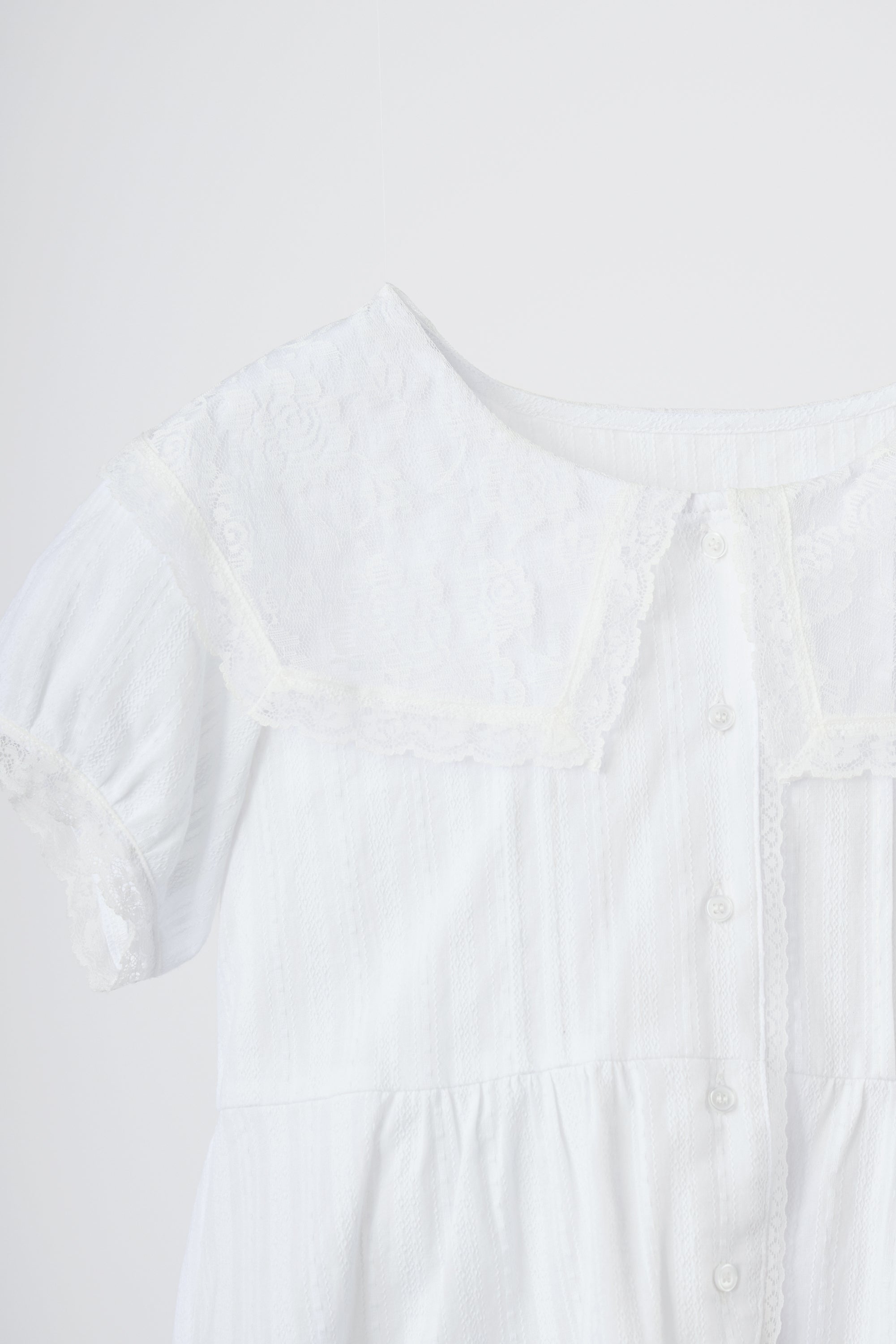 vintage lace big collar blouse