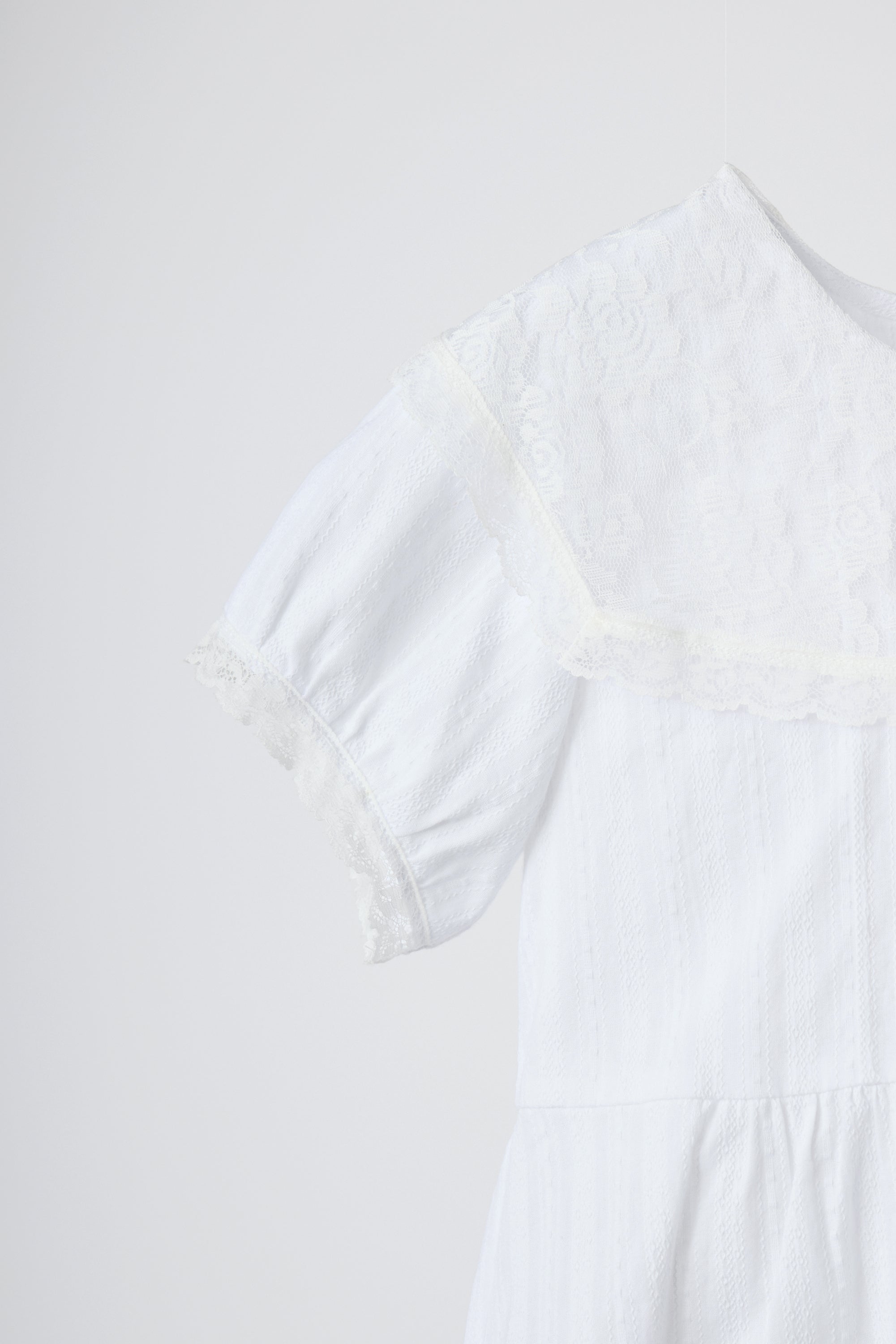 vintage lace big collar blouse