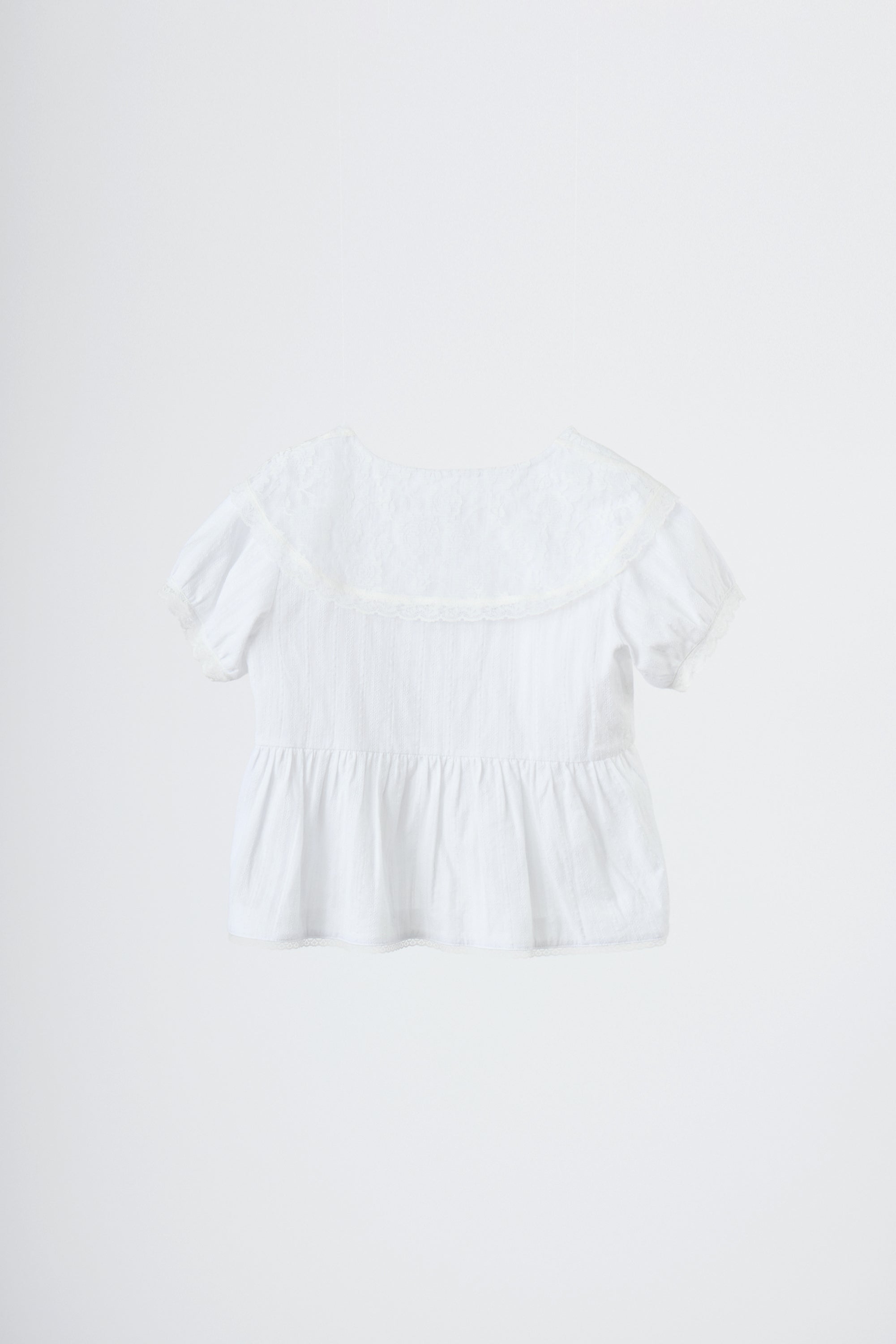vintage lace big collar blouse