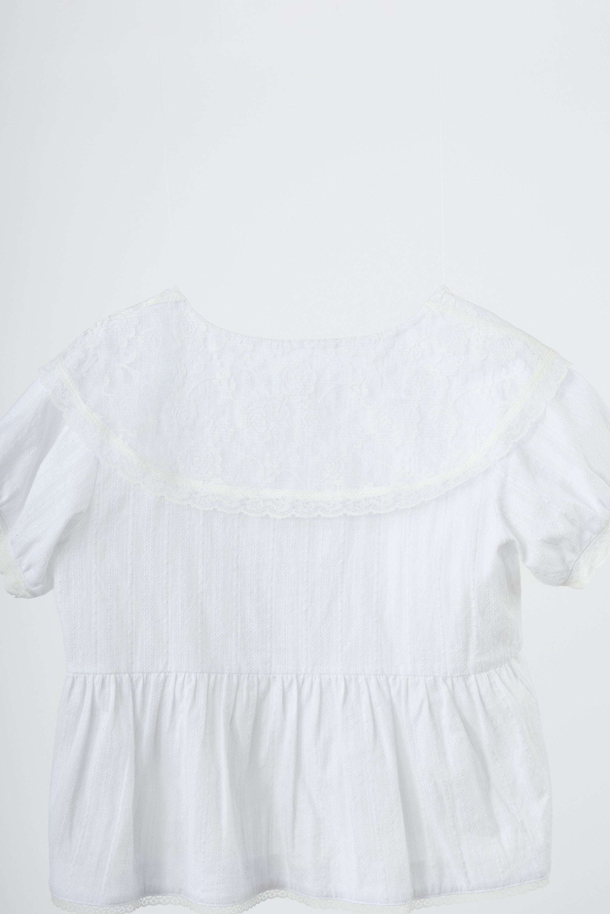vintage lace big collar blouse