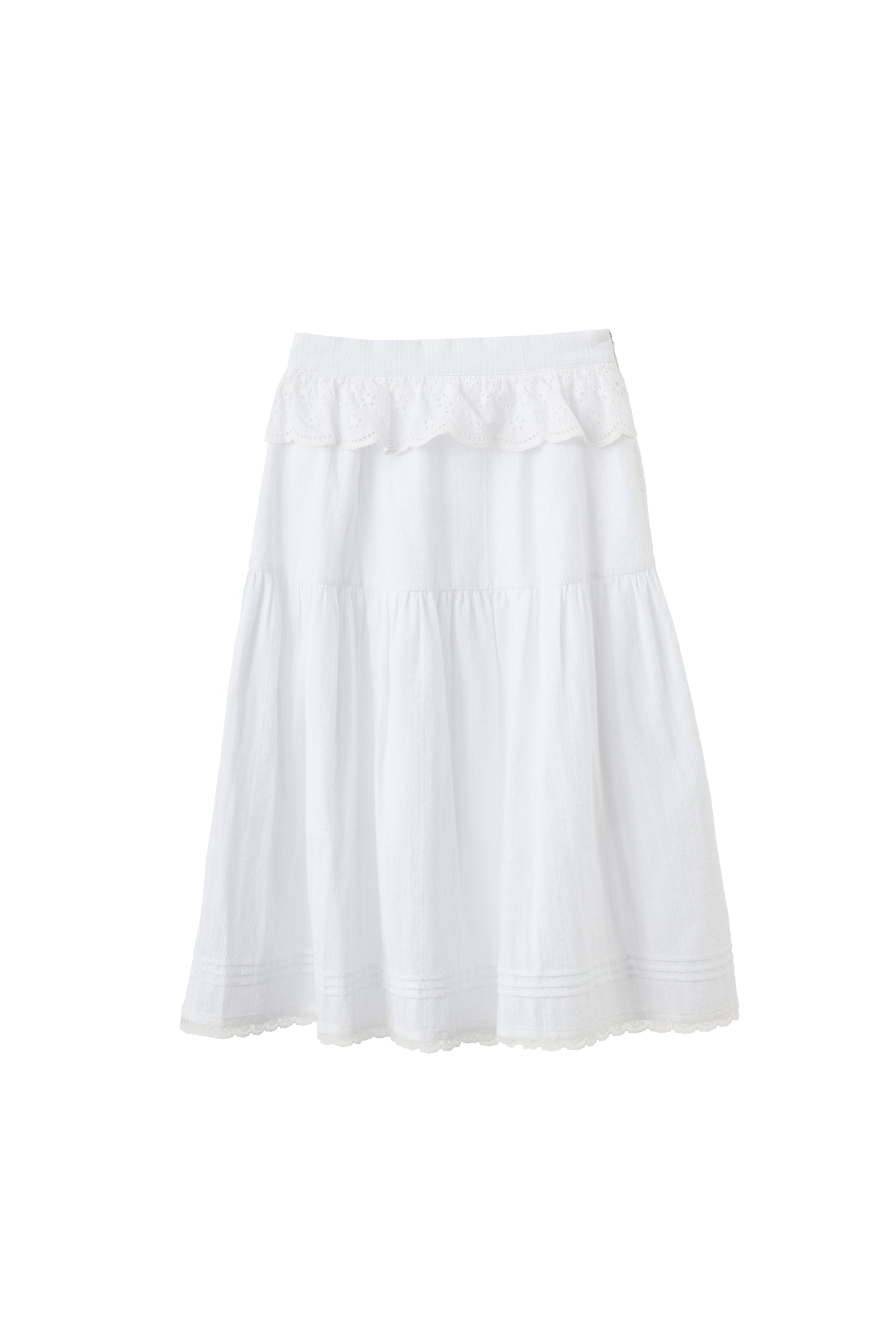 cotton lace vintage skirt