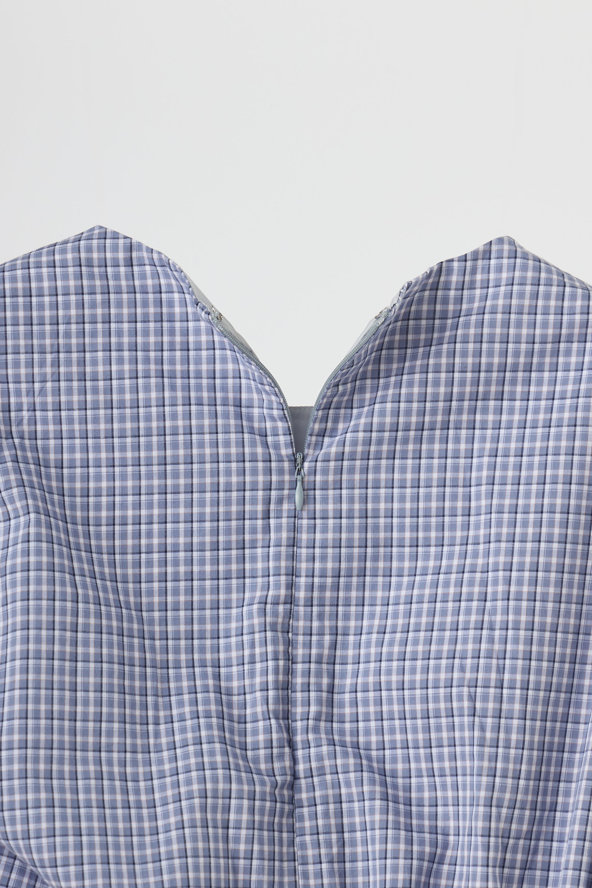 drawstring gingham check onepiece
