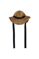 ribbon straw hat