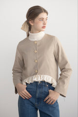 blooming frill jacket【セットアップ着用可能】