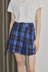 2way ribbon belt mini skirt