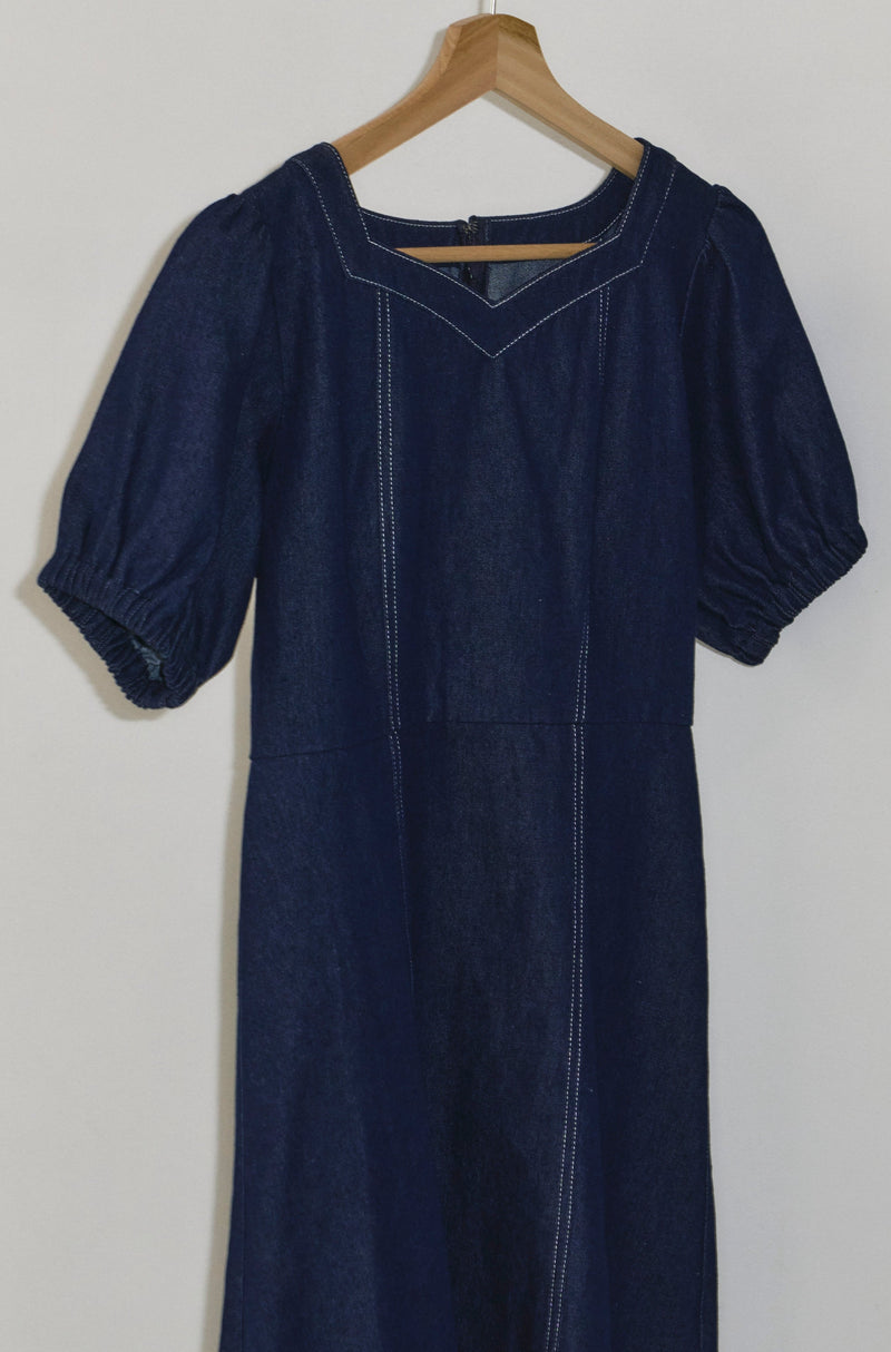 lady denim mini onepiece