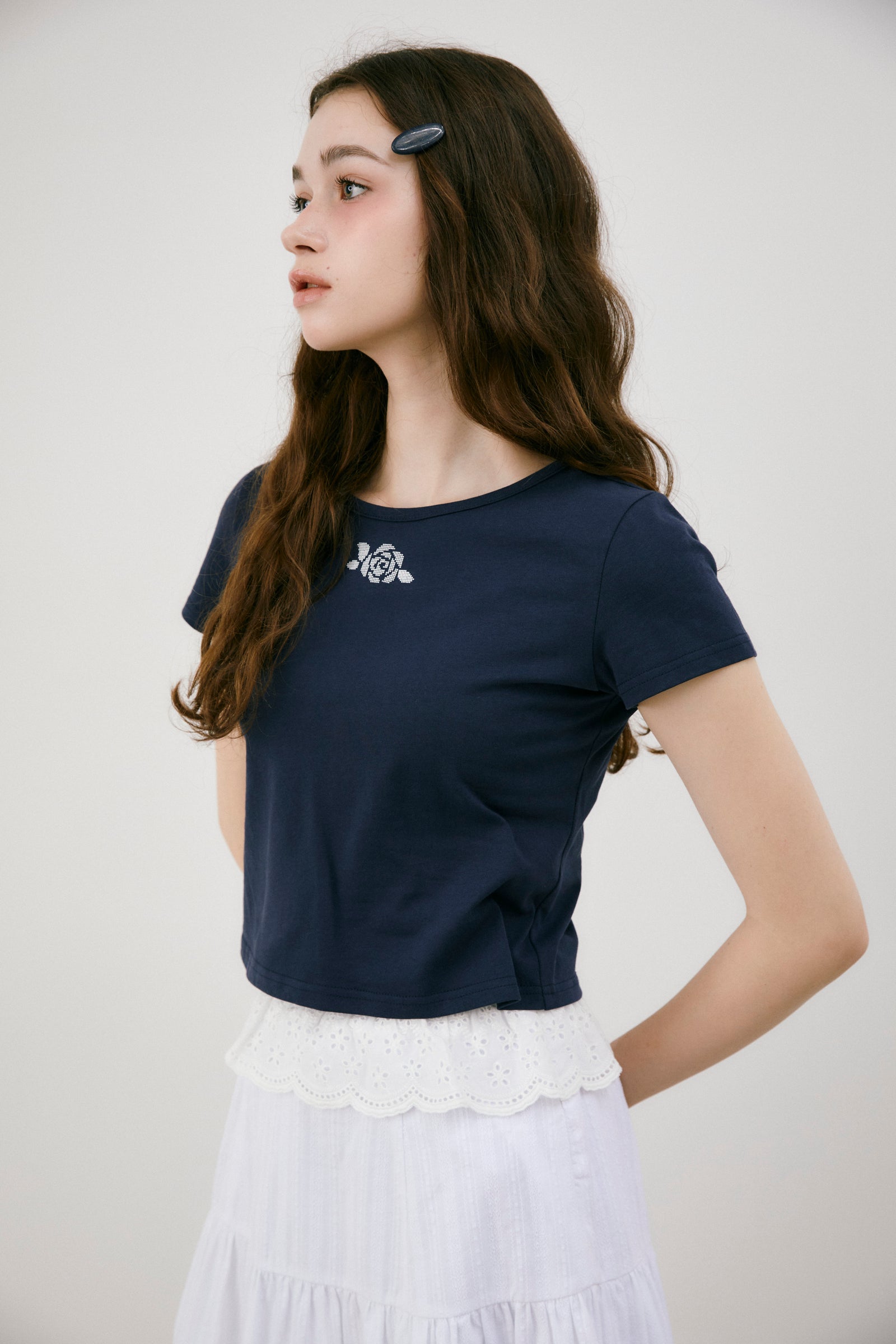 endewwさん専用 idem rose graphic T-shirt