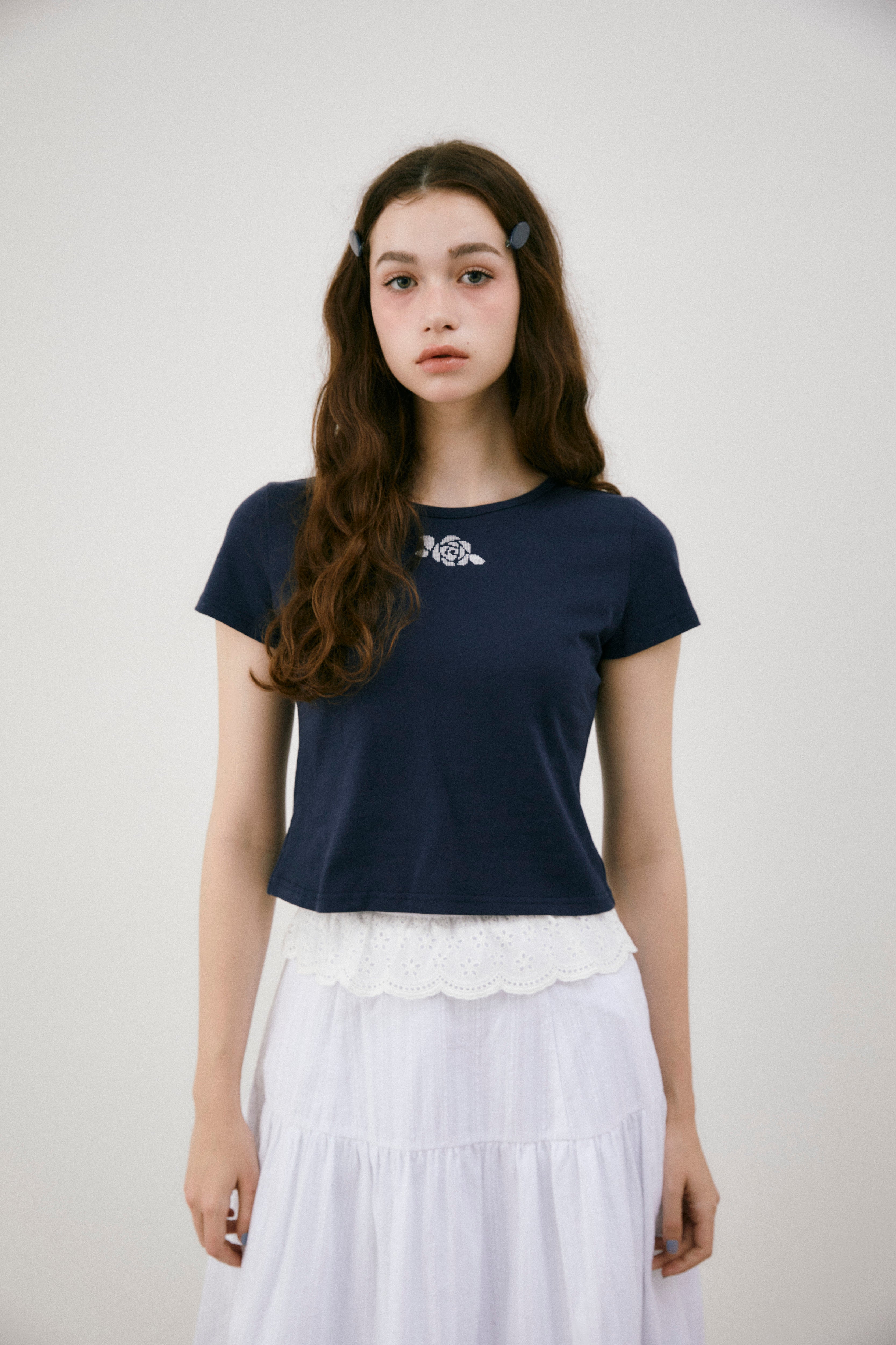 idem rose graphic T-shirt