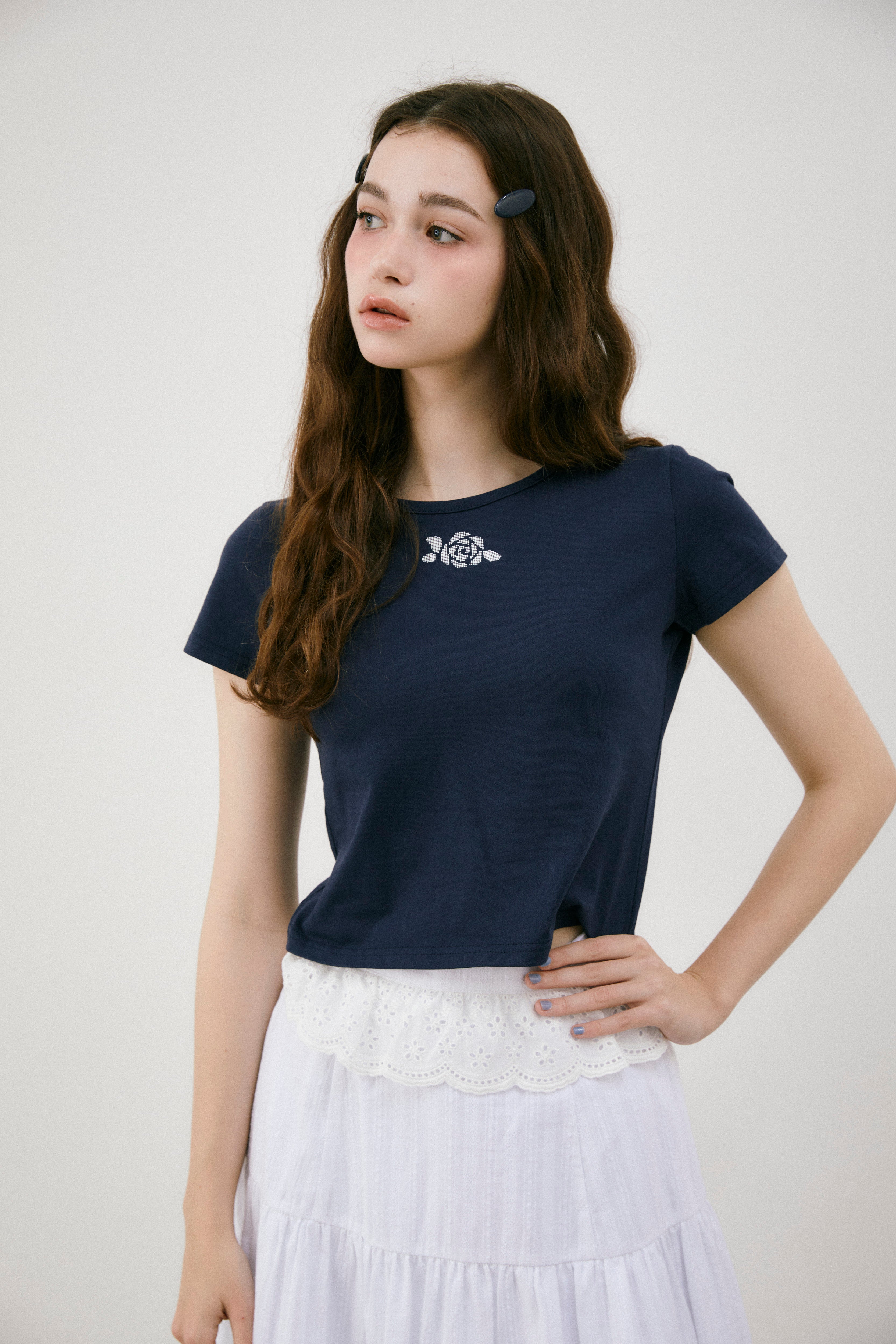 idem rose graphic T-shirt