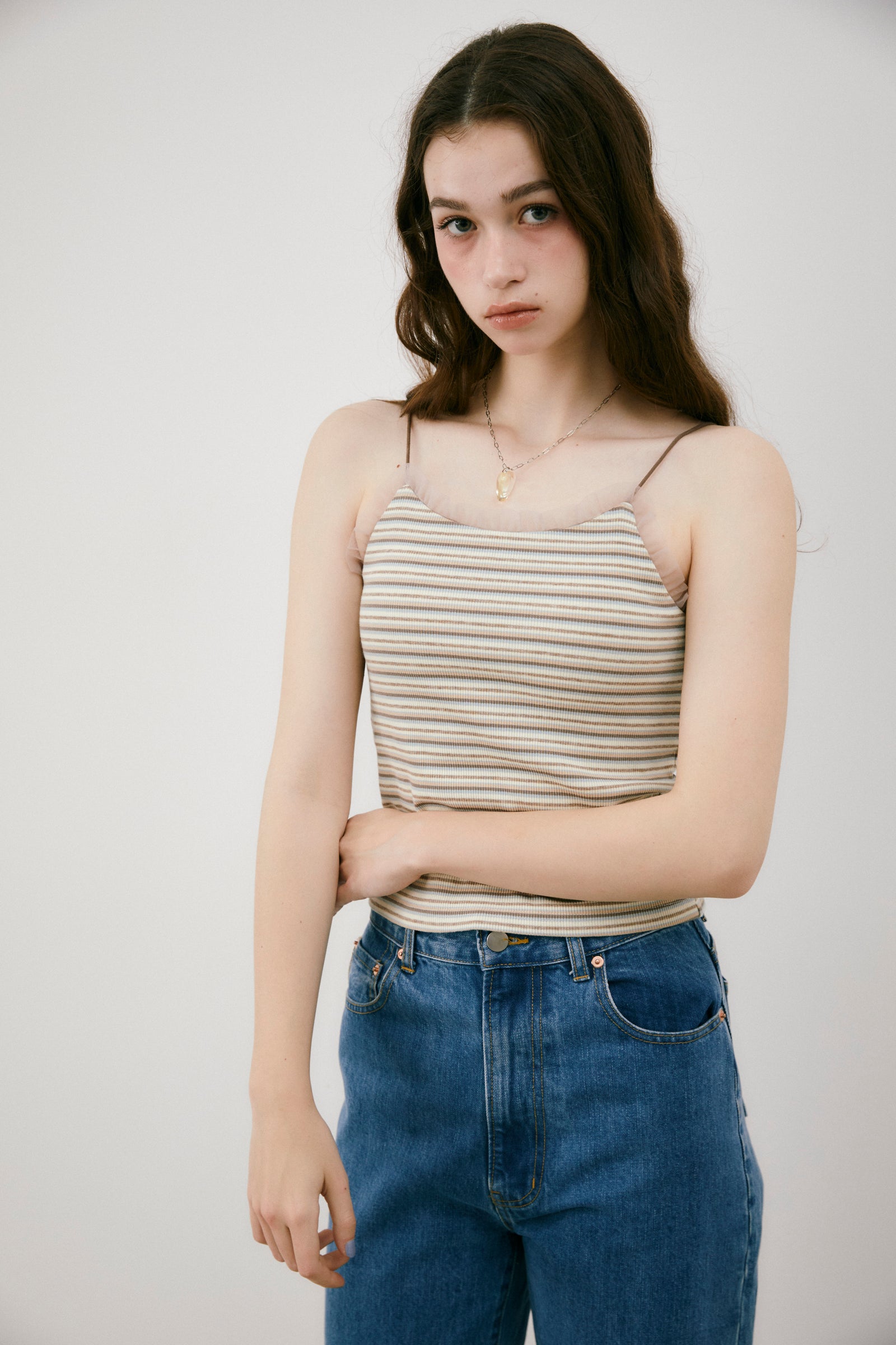 cup in tulle frill camisole ( NEW COLOR ) – idem
