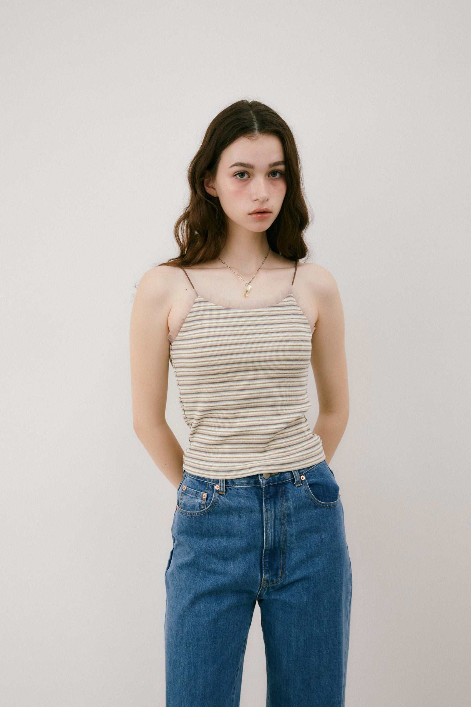 cup in tulle frill camisole ( NEW COLOR ) – idem