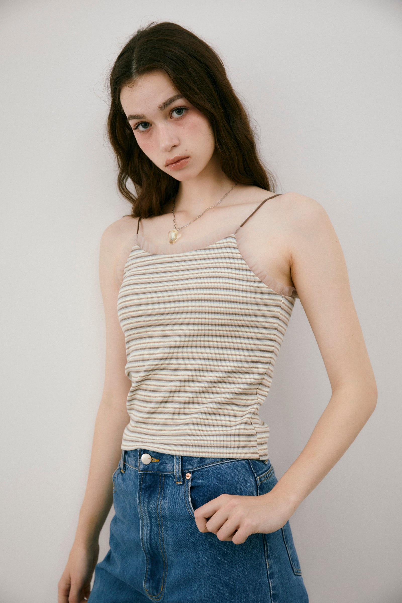 cup in tulle frill camisole ( NEW COLOR ) – idem