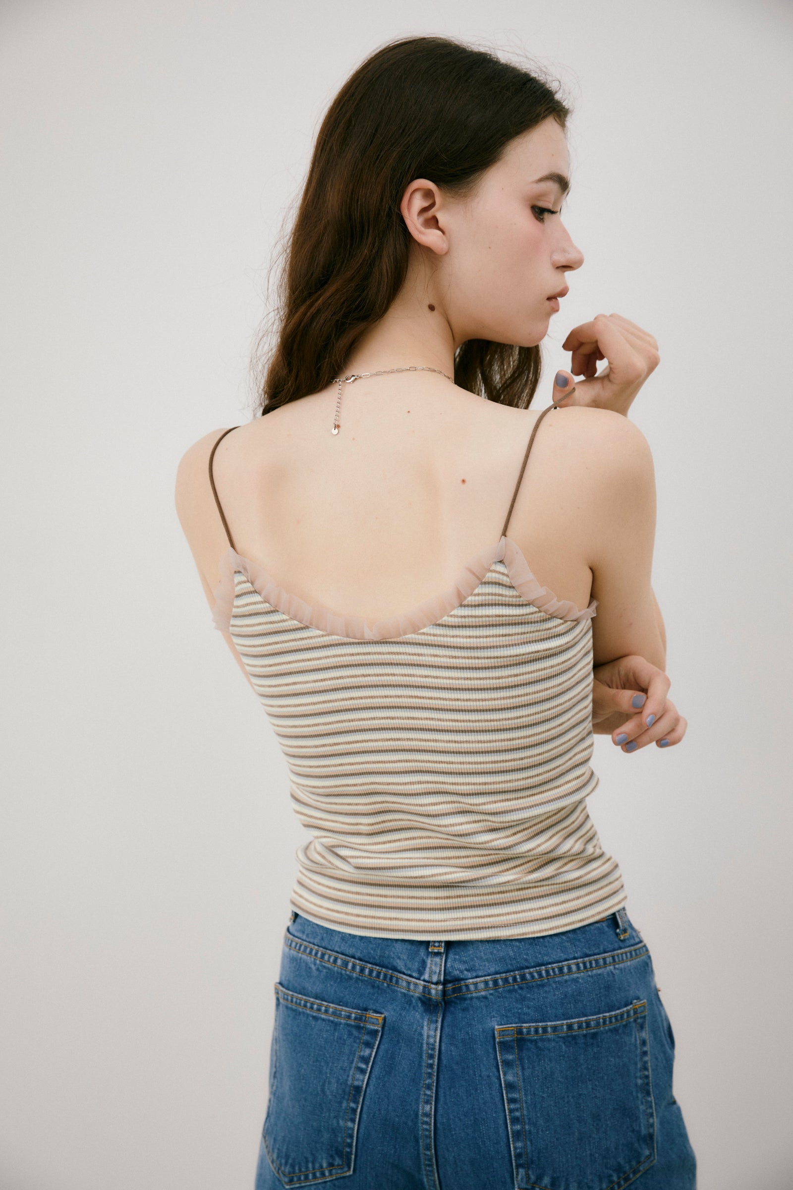cup in tulle frill camisole ( NEW COLOR ) – idem