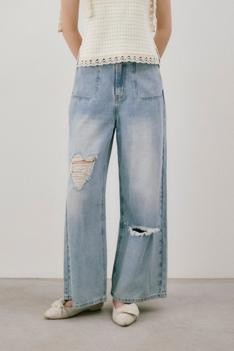 heart damage denim – idem