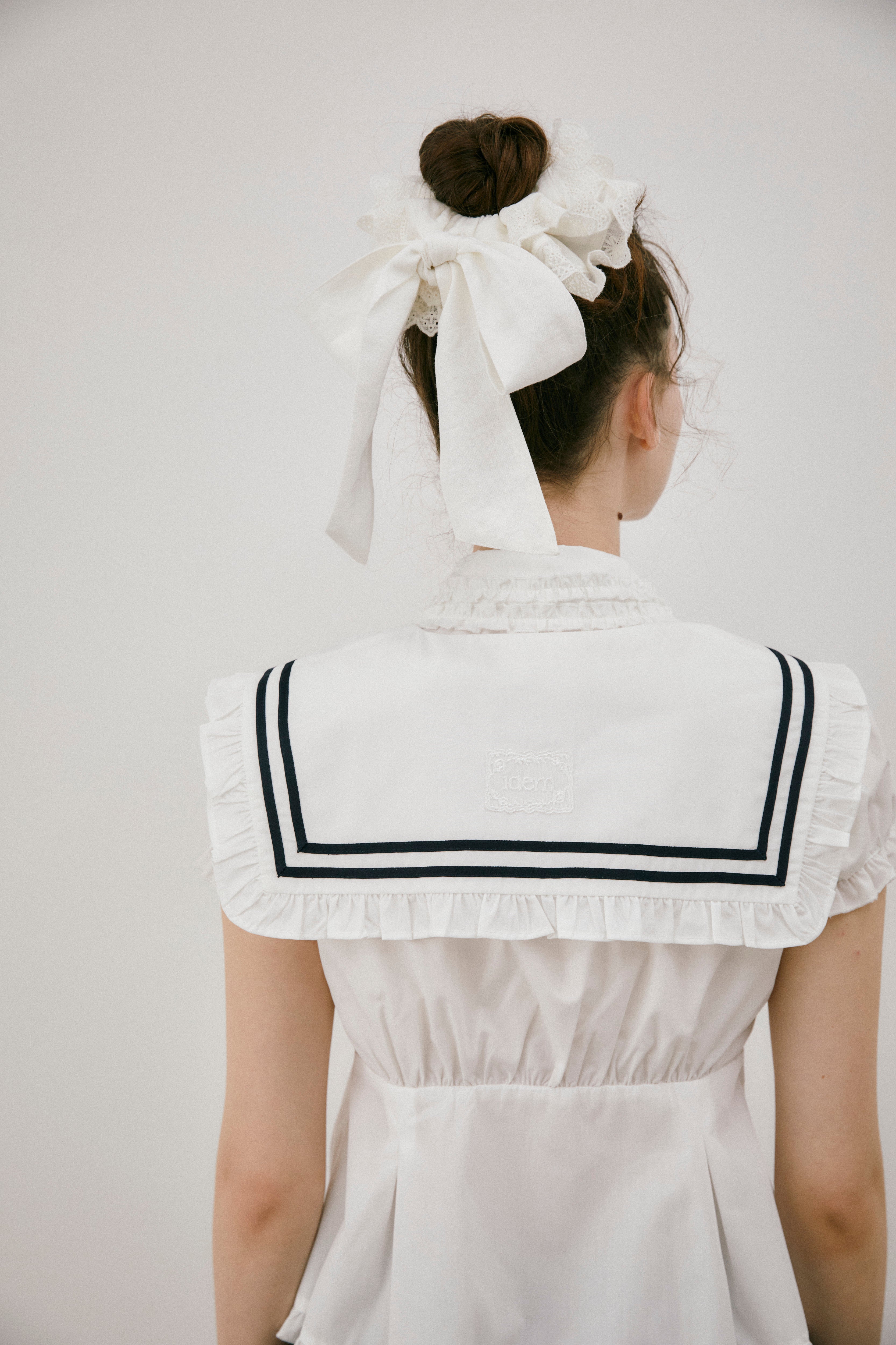 big frill ribbon chouchou