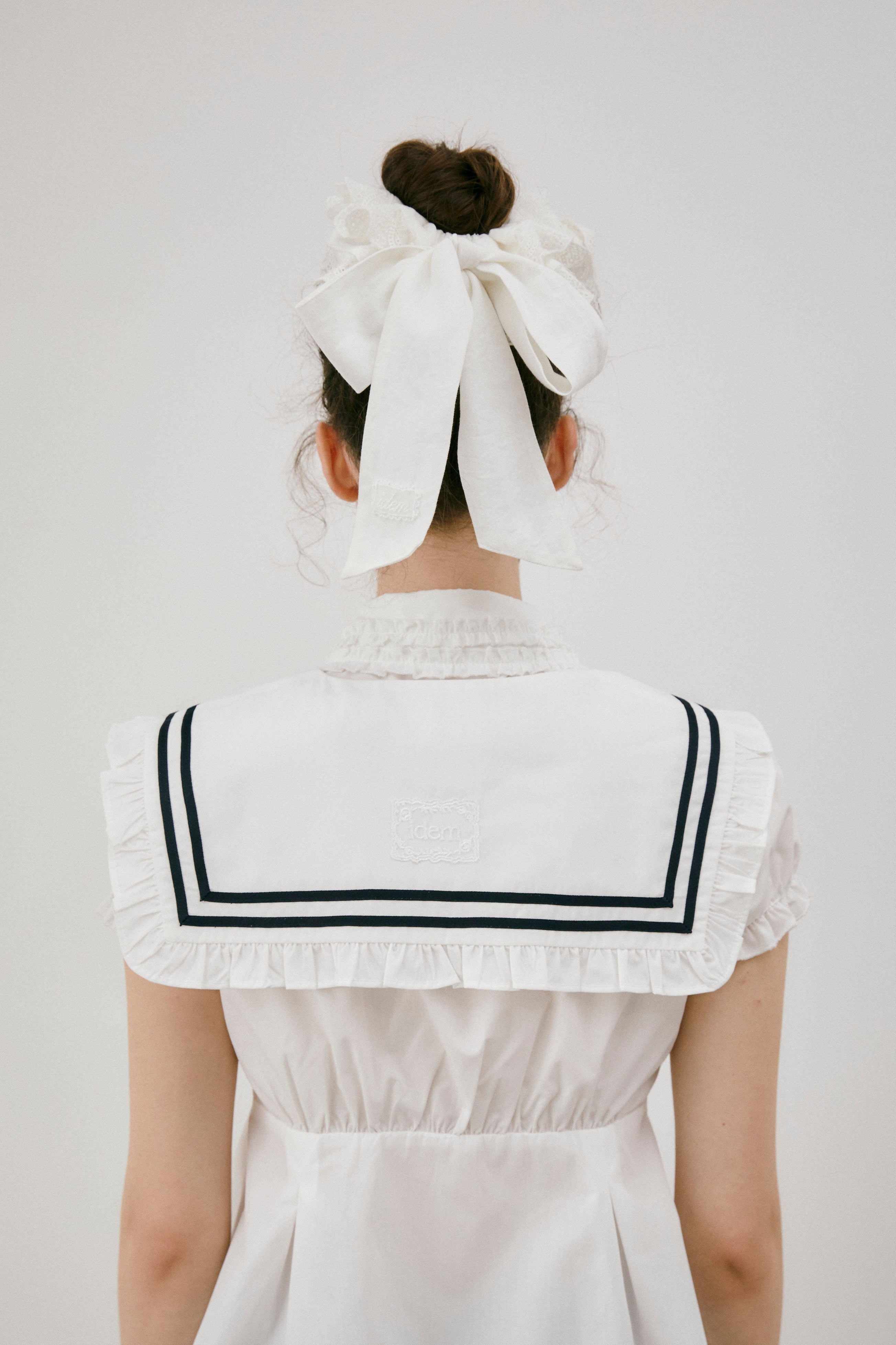 big frill ribbon chouchou