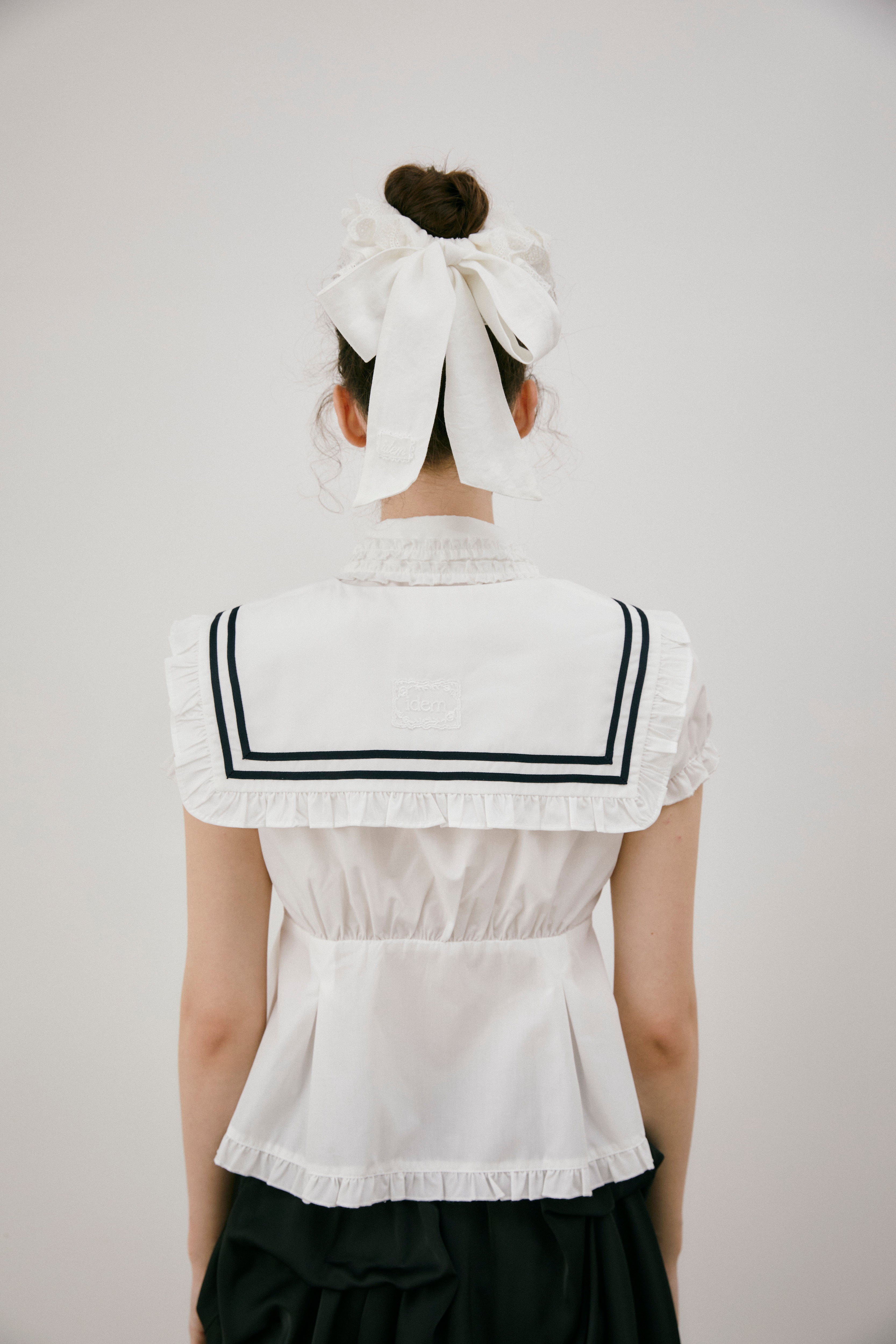 big frill ribbon chouchou