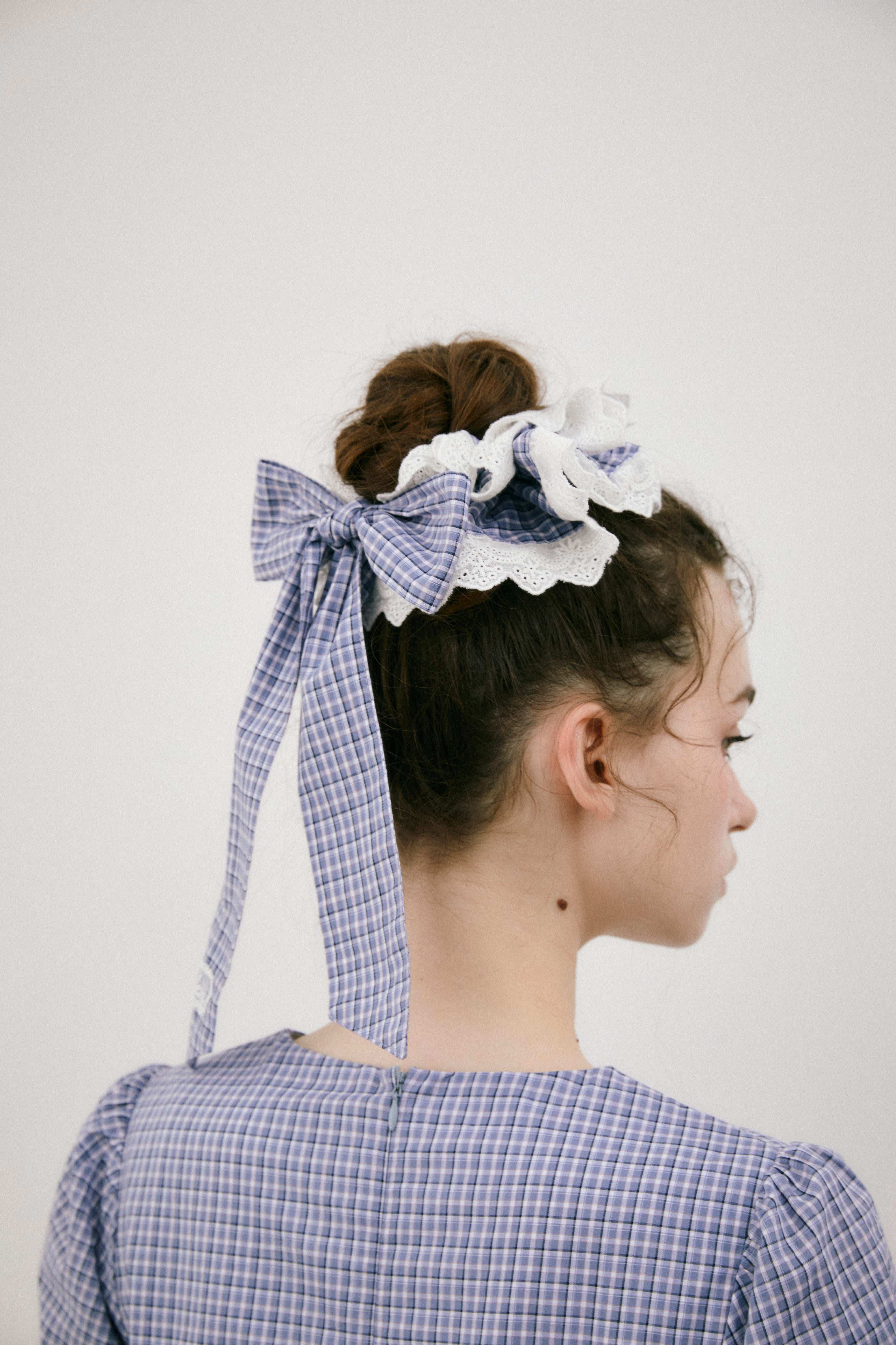 big frill ribbon chouchou