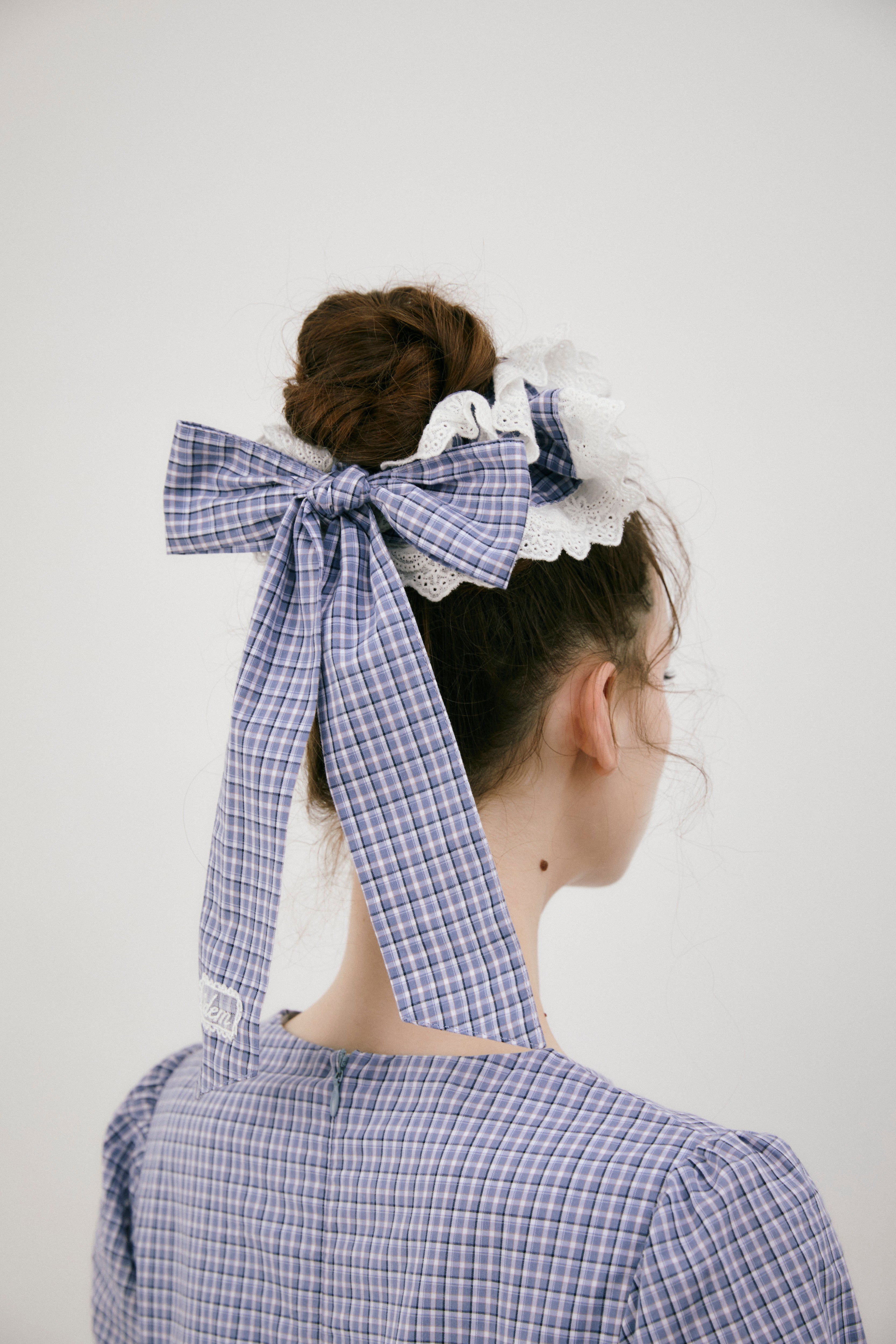 big frill ribbon chouchou