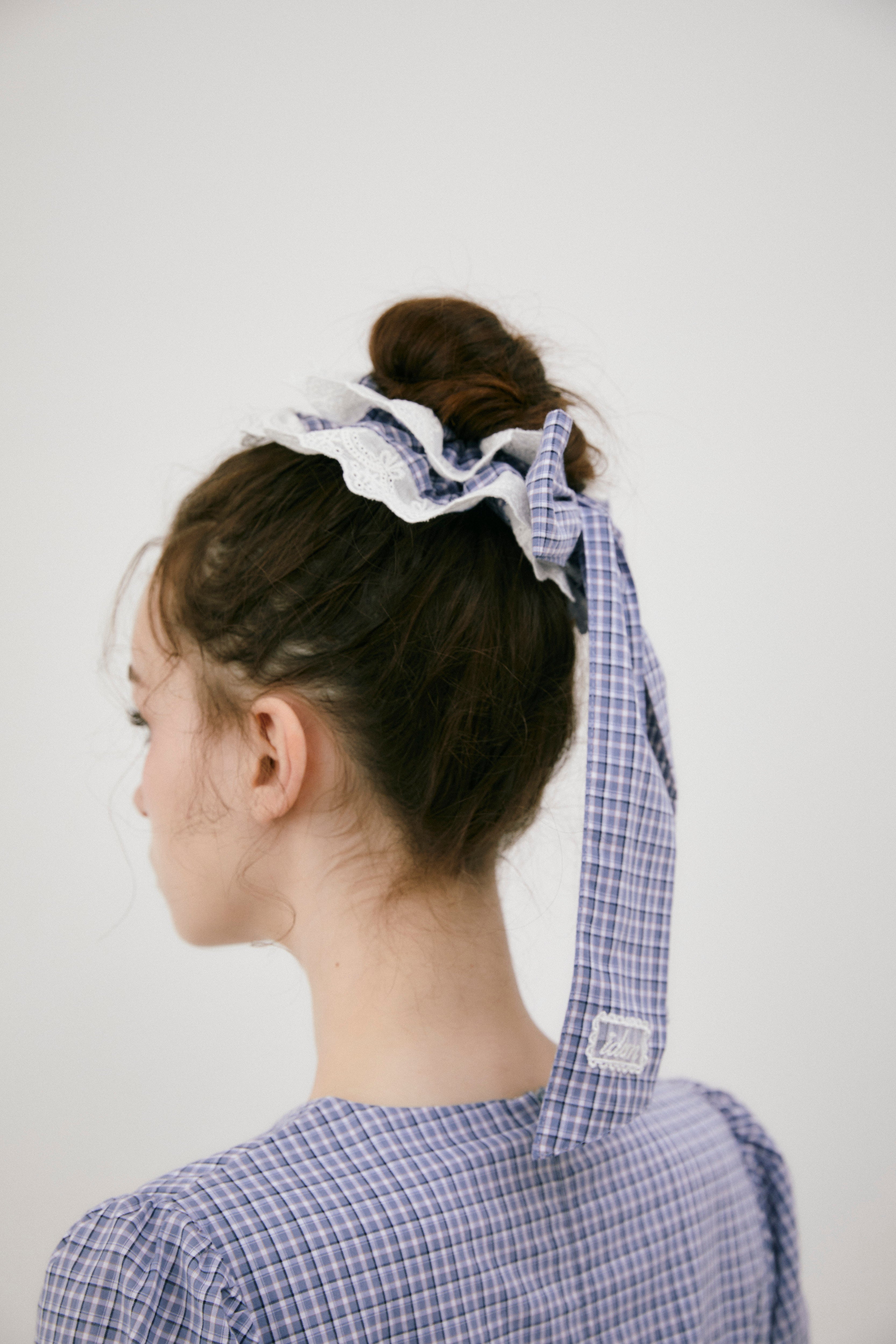 big frill ribbon chouchou