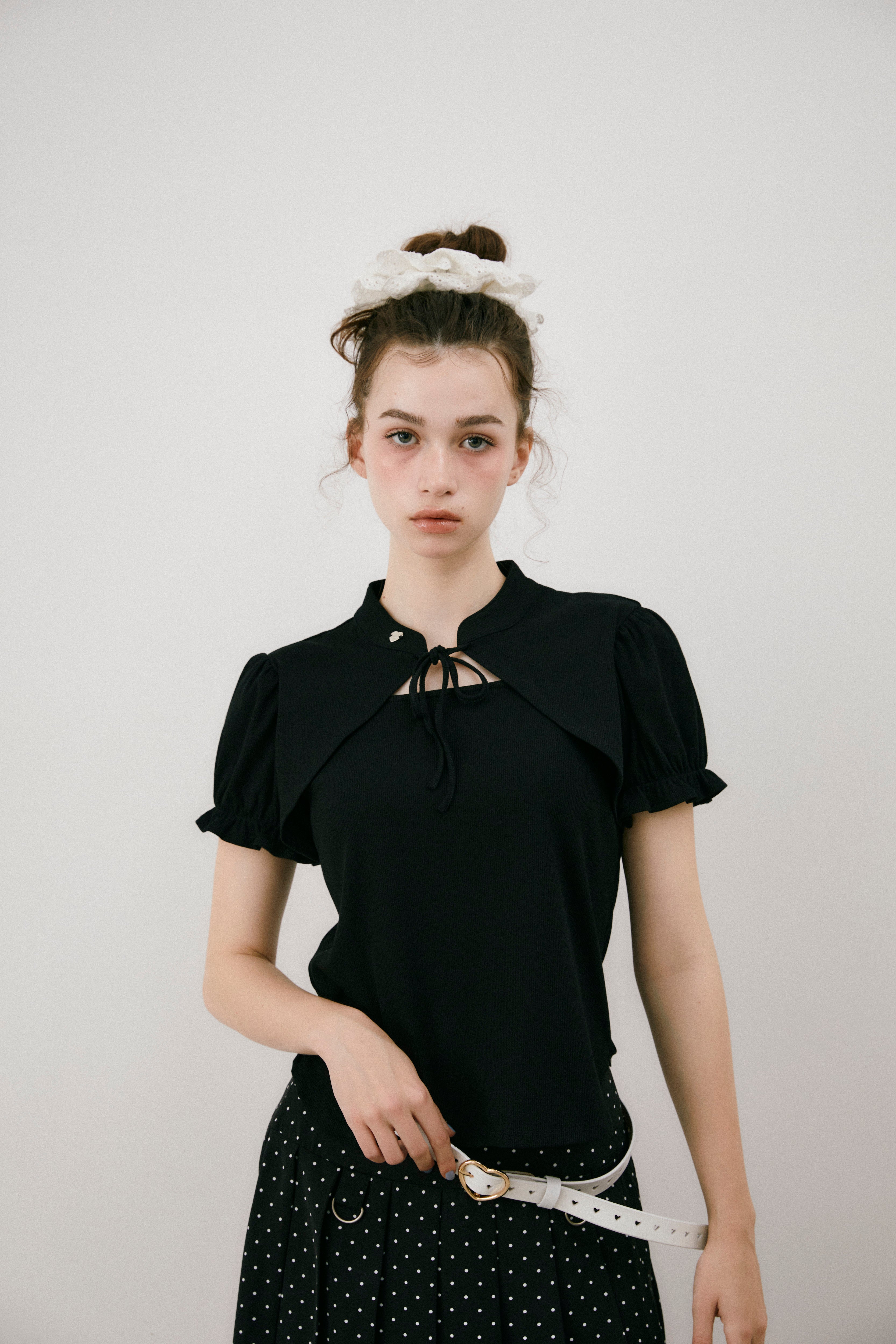 lady cut out china tops