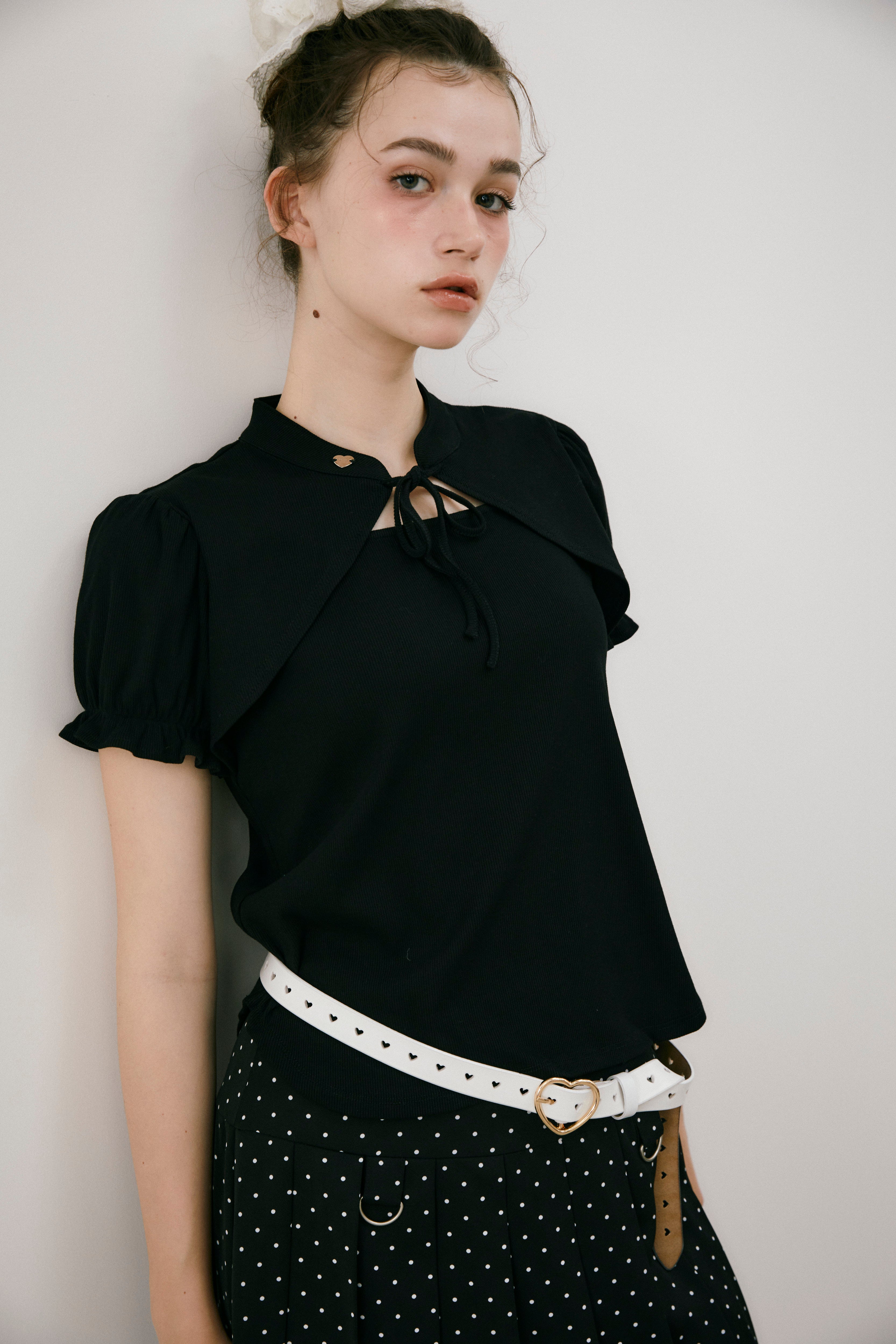 lady cut out china tops