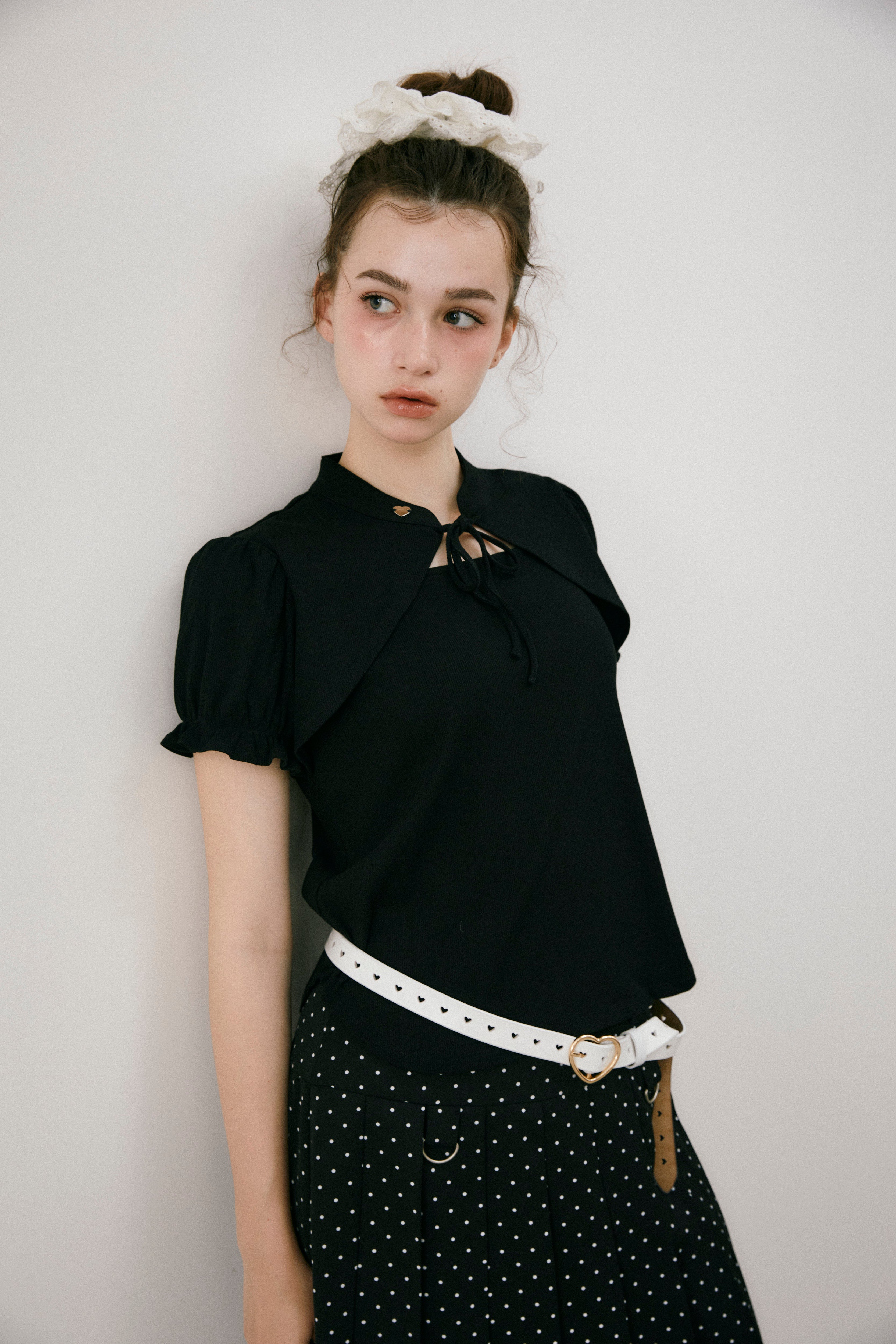 lady cut out china tops