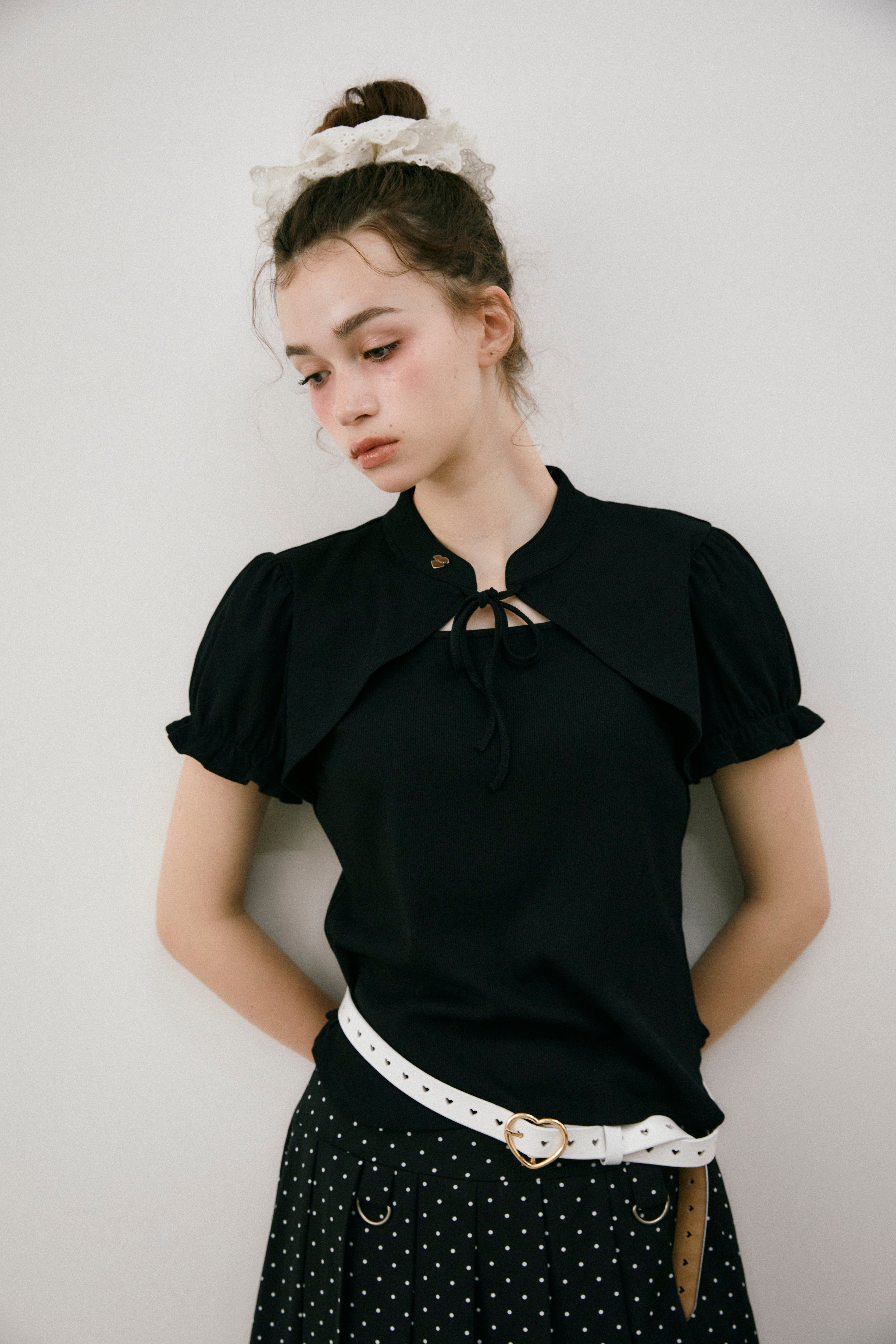 lady cut out china tops