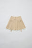 layered pleats mini skirt