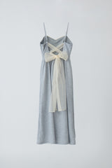 tulle ribbon sweat cami onepiece