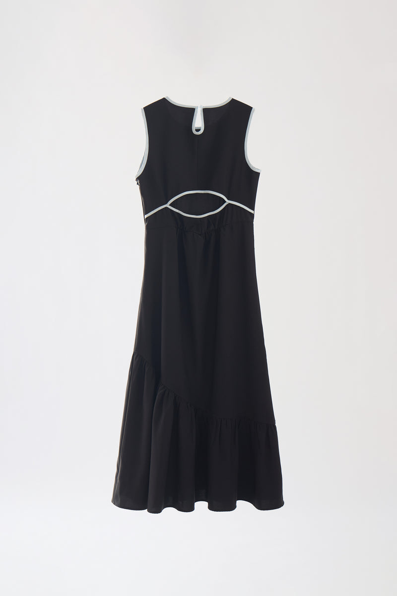 【新品未使用タグ付き】idem バックカットチェックワンピース ネイビー back cut onepiece – idem