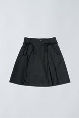 2way ribbon belt mini skirt