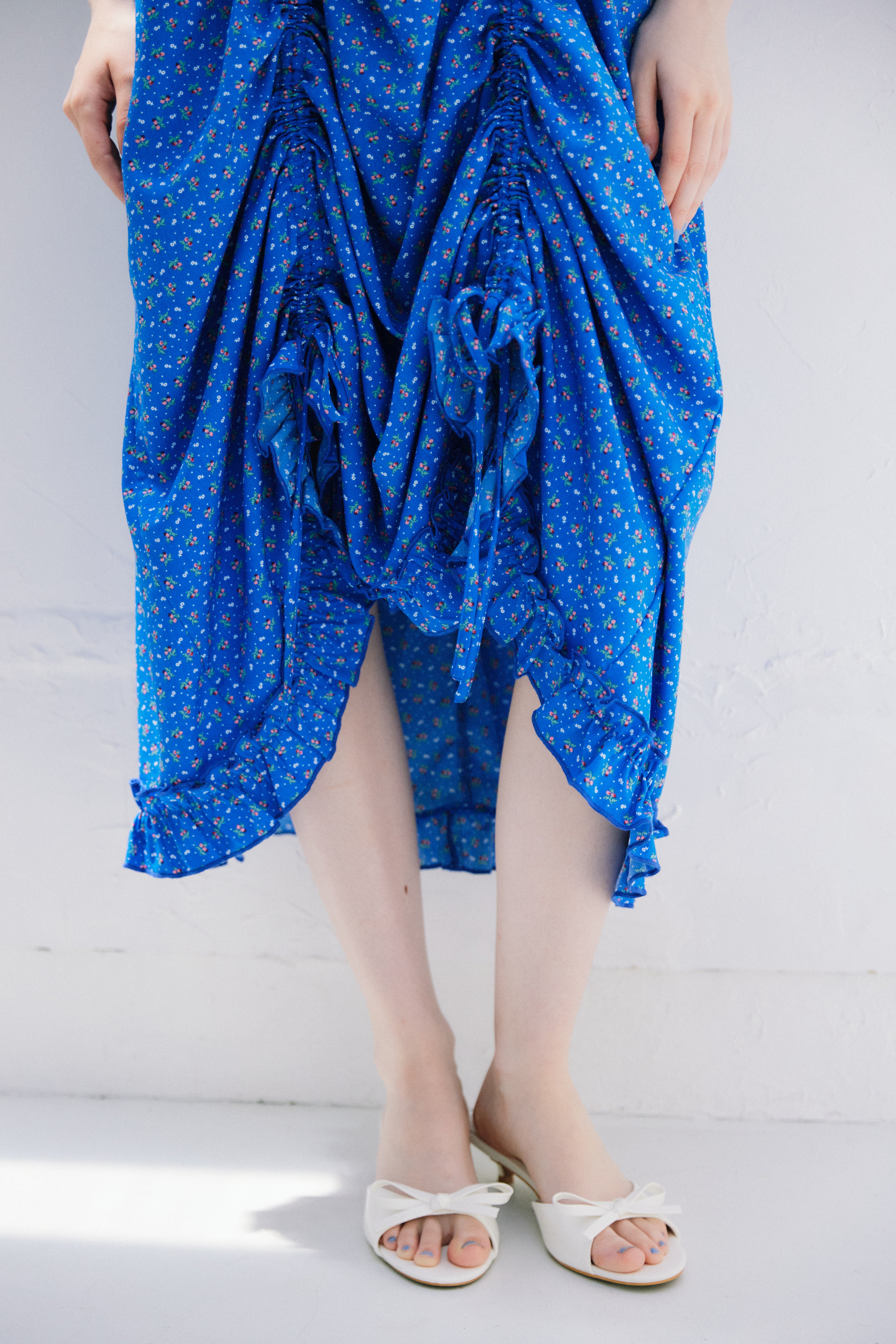 lace drawstring onepiece