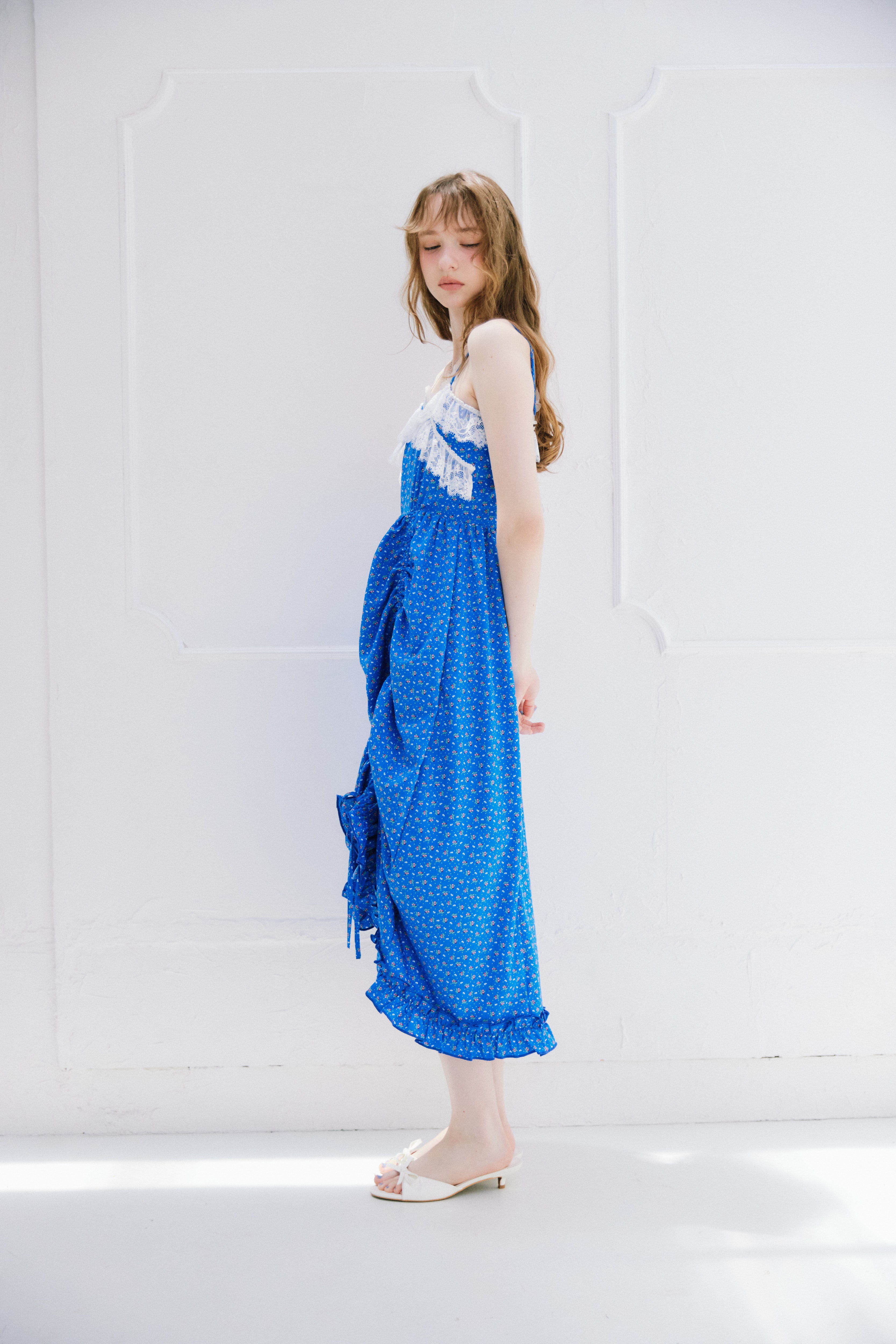 lace drawstring onepiece