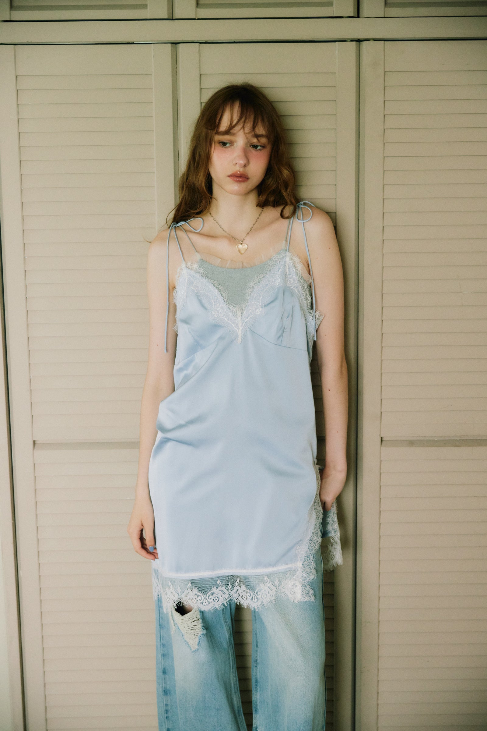 ifsixwasnine ケララ シャドウ キャミソール sensual satin cami onepiece ( NEW COLOR ) – idem