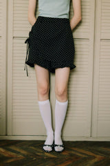 layered frill mini pants