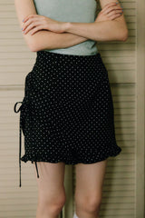 layered frill mini pants