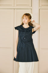 double collar sailor onepiece