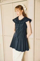 double collar sailor onepiece