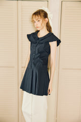 double collar sailor onepiece