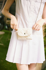 paddet chain pouch bag