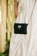 paddet chain pouch bag