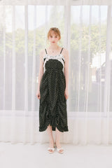 lace drawstring onepiece