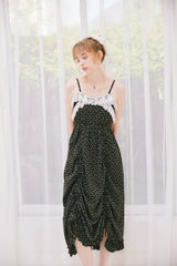 lace drawstring onepiece
