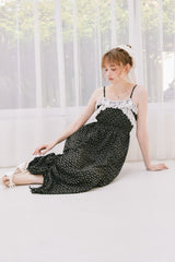 lace drawstring onepiece