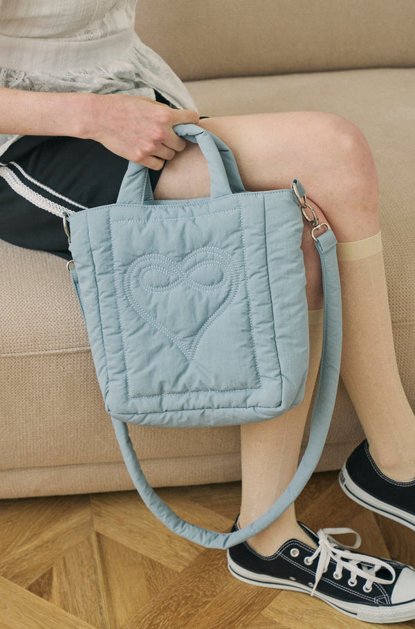 padded heart bag