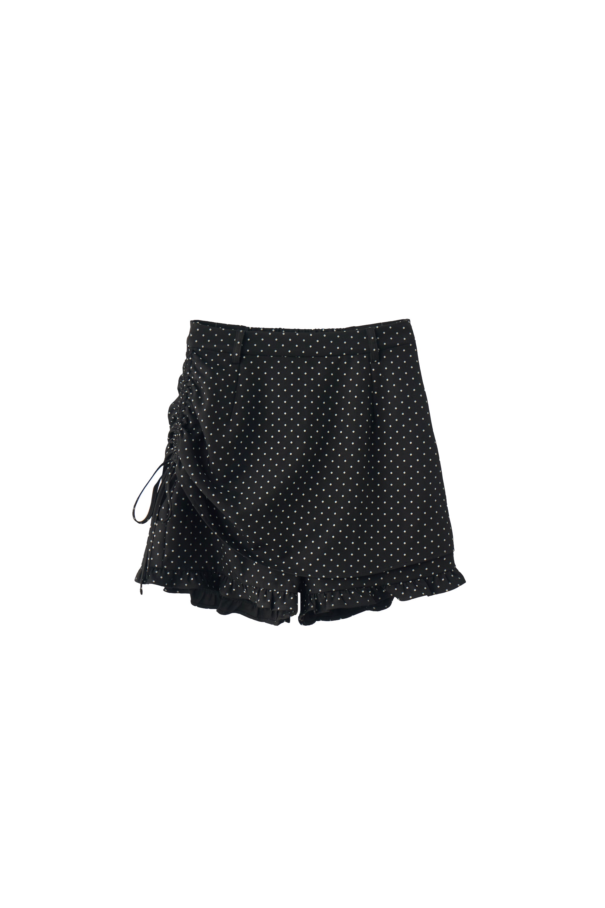 layered frill mini pants