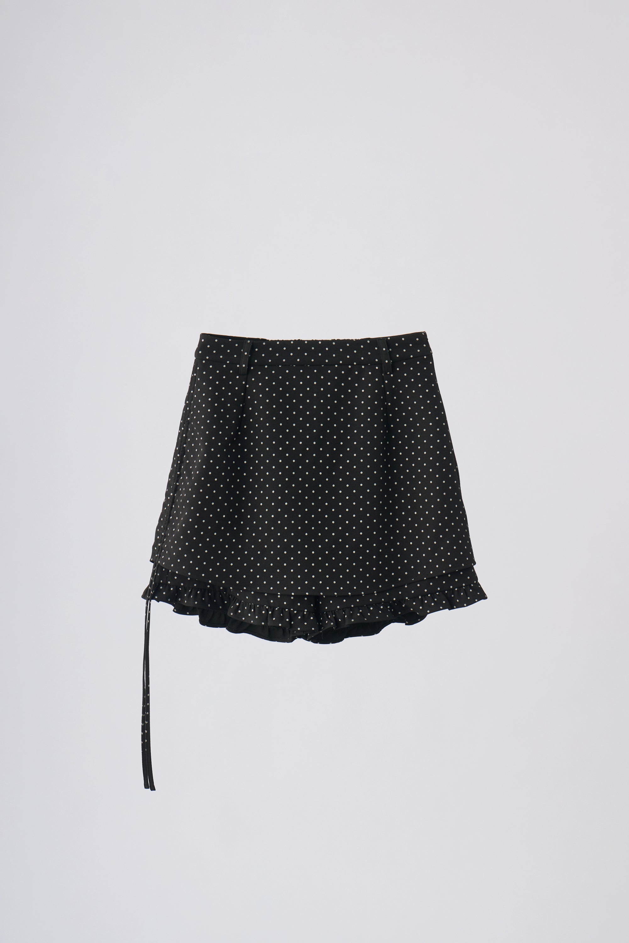 layered frill mini pants